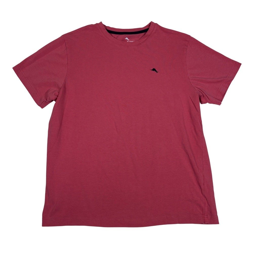 Tommy Bahama Mens Raspberry Cotton Spandex Marlin Logo T-Shirt Size M TB61925T